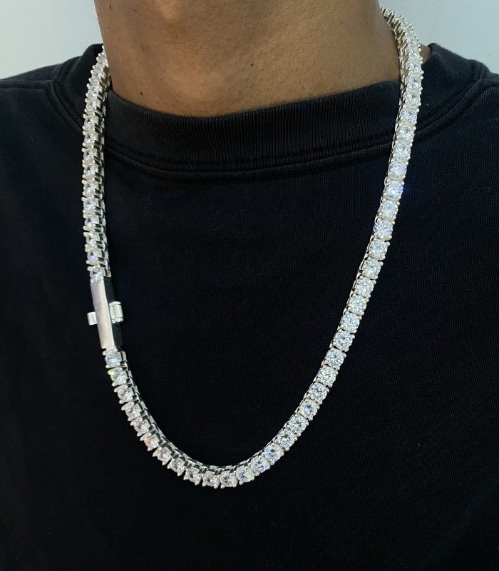 RIVIERA TENNIS CHAIN - 8MM PRATA 925
